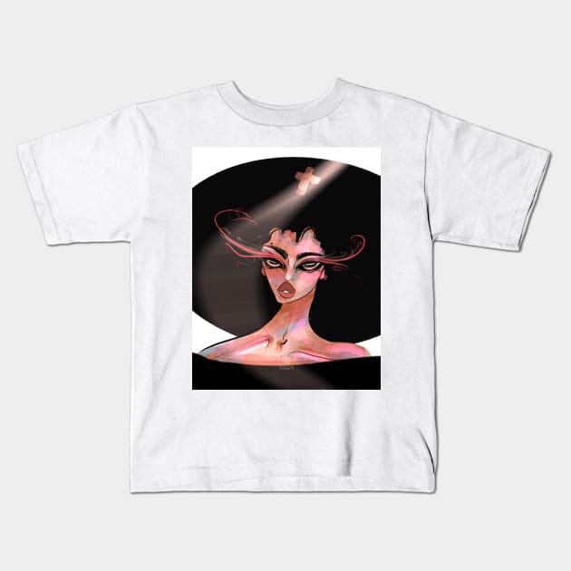 Fashion queen Kids T-Shirt by valentyna mohylei